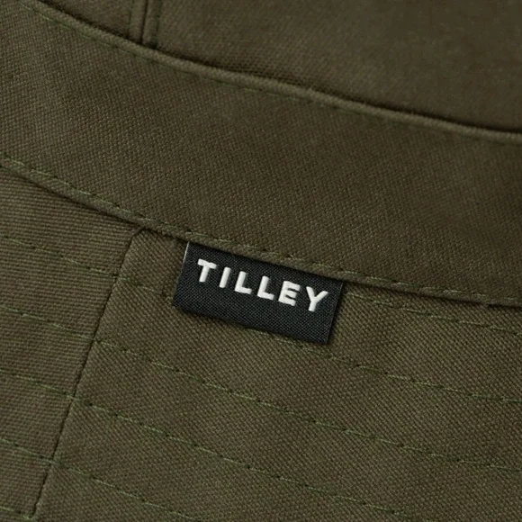 TILLEY sz M Waxed Cotton Bucket Hat Green New Handmade Sun protection UPF50+